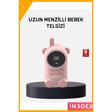 İn3dex LCD Ekranlı Bebek Telsizi 22 Kanal Vox Iki Yönlü Iletişim USB Şarj