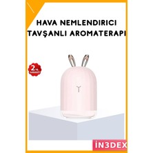 İn3dex Sessiz Ultrasonik Hava Nemlendirici Su Bazlı Buhar Difüzör