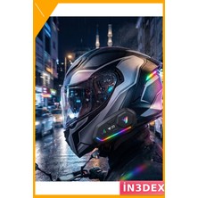 İn3dex Bluetooth 5.3 Motosiklet Kask Interkom Kulaklık Şarjlı