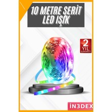 İn3dex 10 Metre Rgb Şerit LED Uzaktan Kumandalı Renkli Aydınlatma