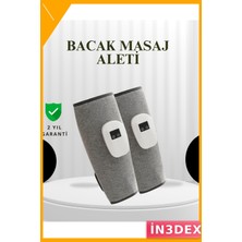 İn3dex 3 Kademeli Hava Basınçlı Isıtmalı Baldır Masaj Aleti Şarjlı