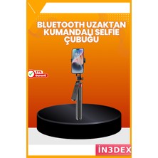 İn3dex Tripodlu Selfie Çubuğu Ayarlanabilir Çok Açılı Çekim