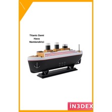 İn3dex Titanik Gemi Tasarım Nemlendirici Aroma Difüzörü 7 Renk LED