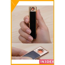 İn3dex Plazma Elektronik Çakmak Metal Gövde Şarj Edilebilir Rüzgar Geçirmez