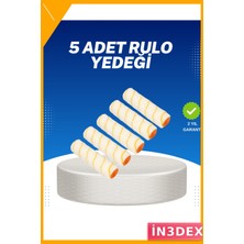 İn3dex Emülsiyon Boya Rulosu 5'li Set Duvar ve Tavan Uygulaması