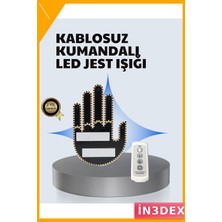 İn3dex Araç Için Uzaktan Kumandalı LED Jest Işığı 3 Hareket