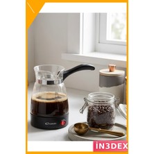 İn3dex Elektrikli Cam Türk Kahve Makinesi 650W 0.5l