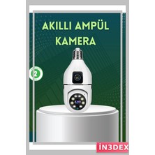 İn3dex 360 Derece Panoramik Wifi Kamera Full Hd Ev Güvenlik