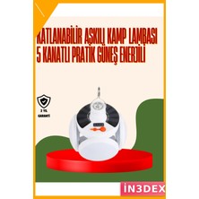 İn3dex Katlanabilir LED Kamp Lambası Ipx4 Suya Dayanıklı 1200MAH