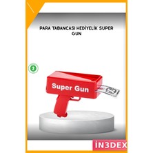 İn3dex Para Fırlatma Tabancası Otomatik Kırmızı Oyuncak Saçma