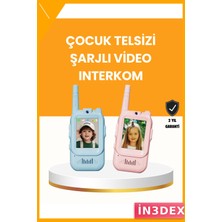 İn3dex Görüntülü Çocuk Telsizi Uzun Menzilli Video Walkie Talkie Oyuncak