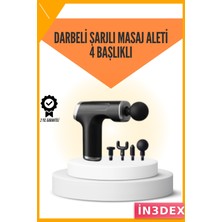 İn3dex Taşınabilir Kas Masaj Aleti 6 Hızlı Sessiz Titreşimli