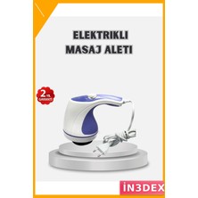 İn3dex Elektrikli Yağ Yakıcı Masaj Aleti 5 Başlıklı Selülit ve Vücut Sıkılaştırıcı