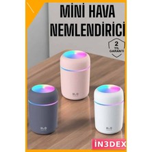 İn3dex Buharlı Hava Nemlendirici Aromaterapi Renk Değiştirilebilir 30-45 Ml/saat