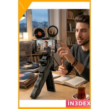 İn3dex 360 Derece Dönebilen Masaüstü Telefon Tripod Standı