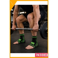 İn3dex Kompresyonlu Ayak Bileği Destek Bandı 2'li Spor ve Günlük Kullanım