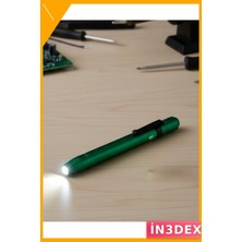 İn3dex LED Kalem Fener Kompakt Tasarım Güçlü Işık Pil Çalışan