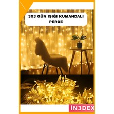 İn3dex Uzaktan Kumandalı Günışığı Peri LED 3X3M 8 Modlu Dekoratif Işık