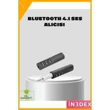 İn3dex Bluetooth Ses Adaptörü 4.1 10M Menzil Kablosuz 3.5mm