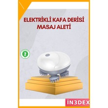 İn3dex Kablosuz Kafa ve Vücut Masaj Aleti Su Geçirmez 3 Hızlı