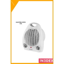 İn3dex 2000W Mini Fanlı Isıtıcı 3 Kademeli Sessiz Elektrikli Isıtıcı