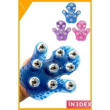 İn3dex 9 Bilyeli Masaj Eldiveni El Şeklinde Omuz Bacak Masaj Aleti