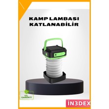 İn3dex Dokunmatik Sensörlü Şarjlı LED Lamba 3 Kademeli Parlaklık