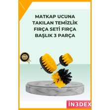 İn3dex Çok Amaçlı Matkap Uyumlu Temizlik Fırçası Seti 3 Parça