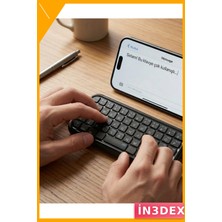 İn3dex Mini Bluetooth Klavye Taşınabilir 10M Kablosuz
