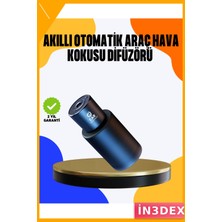 İn3dex Şarjlı Bardaklık Uyumlu Oto Koku Aparatı Esans Dahil