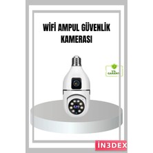 İn3dex Wifi Ampul Güvenlik Kamerası 1080P Full Hd Gece Görüşlü