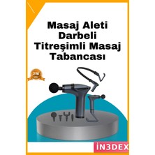 İn3dex 3in1 Şarjlı Taşınabilir Masaj Aleti Titreşimli Esneme Bantlı