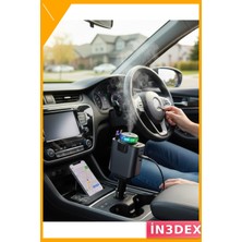 İn3dex Çok Fonksiyonlu Araç Nemlendirici ve Şarj Cihazı 5in1