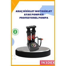 İn3dex Ayak Basmalı Hava Pompası Yüksek Hassasiyetli Çok Amaçlı