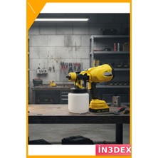 İn3dex Akülü Boya Püskürtme Tabancası Şarjlı Profesyonel Sprey Boya Makinesi