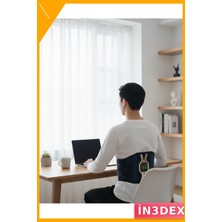 İn3dex Isıtmalı Bel ve Bacak Masaj Kemeri Vücut Destekli Rahatlatıcı