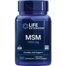 Life Extension Msm 1000 Mg Methylsulfonylmethane Joints Antioxidant Support 100 Caps