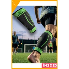 İn3dex Kompresyonlu Baldır Destek Aparatı 2 Adet Spor ve Günlük Kullanım