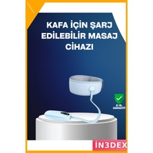 İn3dex Baş Masaj Bandı Yumuşak Dokulu Isı Destekli Rahatlatıcı