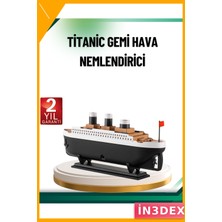 İn3dex LED Işıklı Buhar Efektli Titanik Gemi Difüzör Nemlendirici