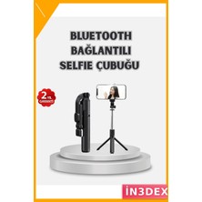 İn3dex Bluetooth Selfie Çubuğu 360° Dönebilir Taşınabilir