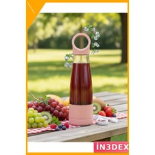 İn3dex Taşınabilir USB Şarjlı Blender 400ML Kompakt Seyahat Bardağı