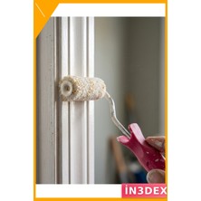 İn3dex Mini Boya Rulosu Seti 10 cm 6 Yedek Rulo Dar Alan Boyama