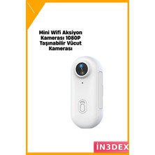 İn3dex Mini Spor Kamerası 1080P 120° Geniş Açı IP68 Su Geçirmez 49G