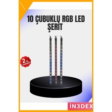 İn3dex LED Meteor Işık 10'lu Çubuk Seti Akışkan Animasyon Dekoratif