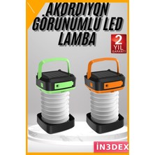 İn3dex Solar Şarjlı Portatif Kamp Feneri 1200MAH Dokunmatik LED