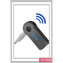 İn3dex Bluetooth Aux Alıcı Verici Kit 3.5mm Mikrofonlu Ses Çıkışı