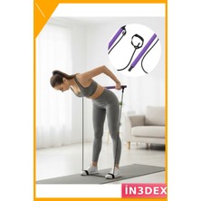 İn3dex Dirençli Pilates Barı Duruş Geliştirici Kas Güçlendirici Egzersiz Çubuğu