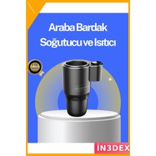 İn3dex Araç Içi Isıtıcı Soğutucu Bardaklık 60°c Isıtma -4°c Soğutma
