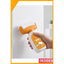 İn3dex 2'si 1 Arada Duvar Rötuş Boya Rulosu Hızlı Kuruyan Yama Fırçası